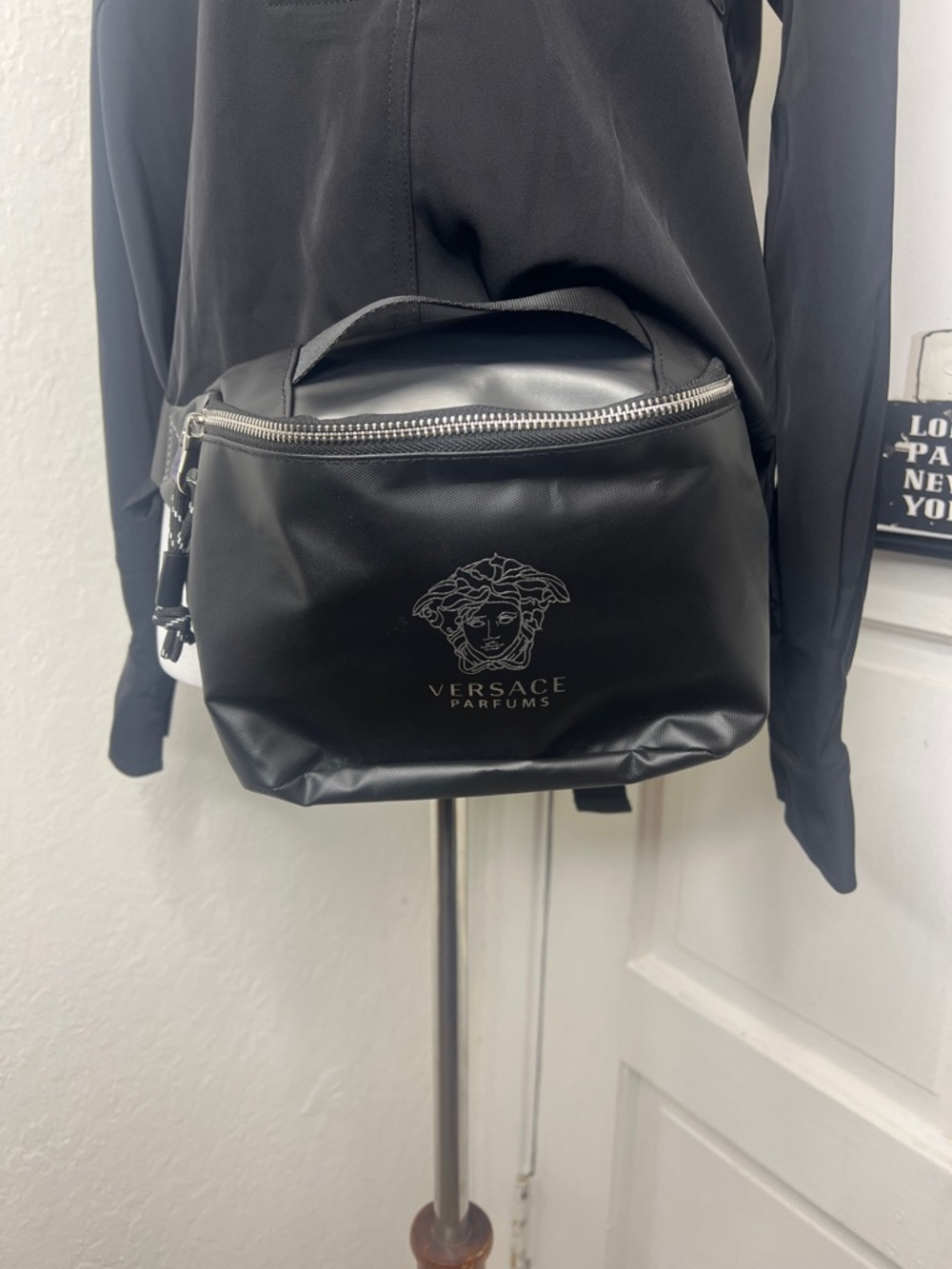 NWOT Versace Parfums Black Fanny Pack